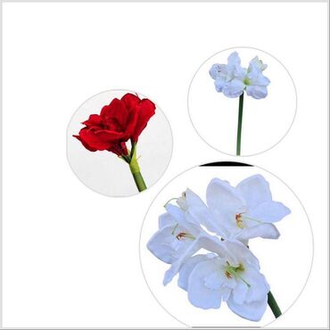 декоративный цветок: Цветок Амаралис искусственный - декоративный большой, высота