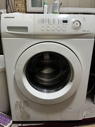 маленькая стиральная машинка: Стиральная машина Samsung, Б/у, Автомат, До 5 кг, Компактная