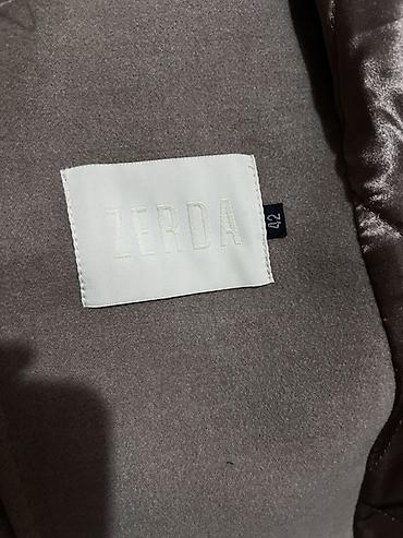 zara ботинки: Пальто, Халат, Зима, Длинная модель, С поясом — 4