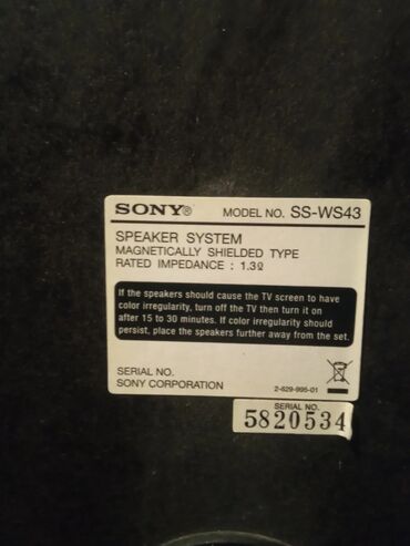 Dinamiklər və kolonkalar: Yeni Sony Kolonka, Növ - Sabvufer, rəng - Gümüşü — 16