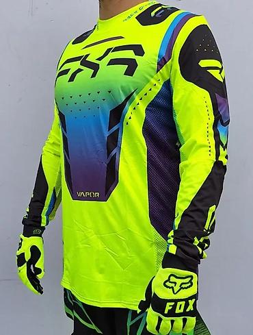 Sportska odeća: Motokros/enduro komplet – dres, pantalone i rukavice, visokovidljivi — 4