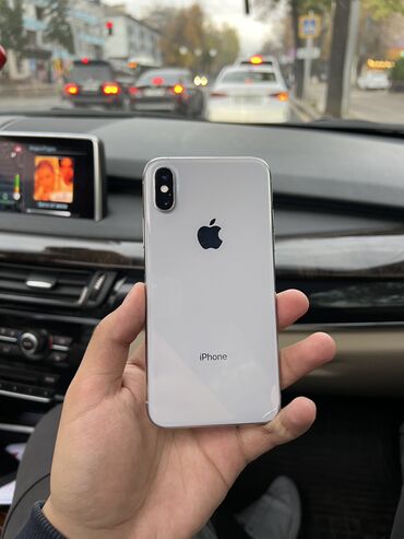 Apple iPhone: IPhone Xs, Б/у, 64 ГБ, Белый, Чехол, 82 %