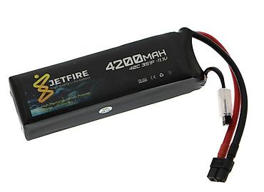 akumlyator: JetFire 11.1V 4200mAh 40C Li-Po 3S Batareya Yüksək cərəyan tələb edən — 2