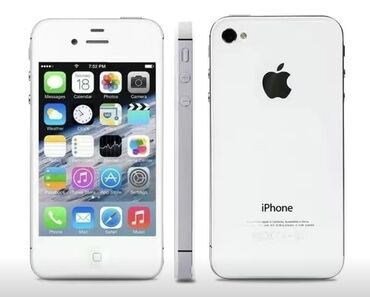 списанные айфоны: IPhone 4S, Колдонулган, 16 ГБ, Ак, Кабель, 80 %