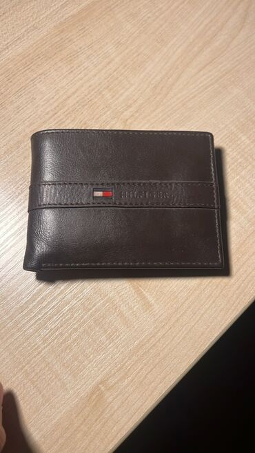 купить сумку шанель оригинал бу: Портмоне, Tommy Hilfiger, Натуральная кожа, Мужские, Б/у
