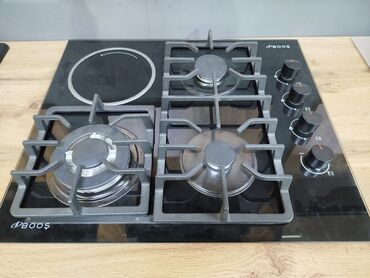 qaz piletkasi: Плита Booş, Газовая, Встраиваемая, 4 конфорки