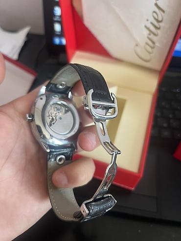 saat elektron: Cartier kişi qol saatı – mexaniki - Brend: Cartier - Korpus: parlaq — 3