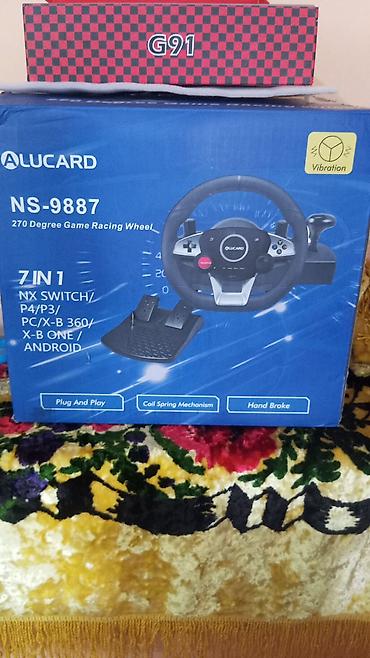 пк руль: Игровой руль ALUCARD NS-9887 (270°) - 7 в 1: совместим с Nintendo — 1