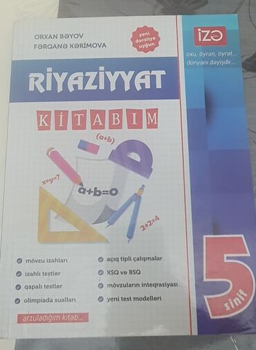 5 ci sinif informatika metodik vesait pdf: Riyaziyyat Kitabım – 5-ci sinif Müəlliflər: Orxan Bəyov, Fərqanə