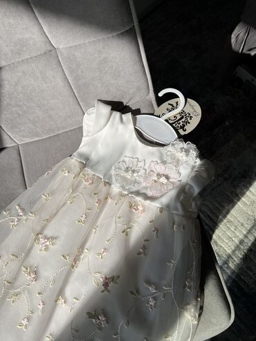 Платья: Детское платье, цвет - Белый, Новый — 8