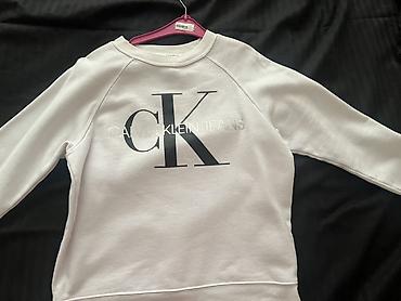 calvin: Svitşot, Calvin Klein, XS, rəng - Ağ — 1