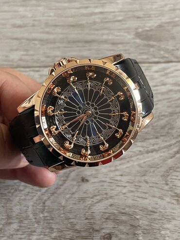 часы lapgo: Часы круглый стол! С кожаным ремешком