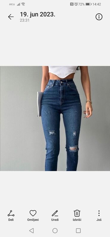 Farmerke: Farmerice jednom nošene
Vel 27
BUKVALNO nove — 3