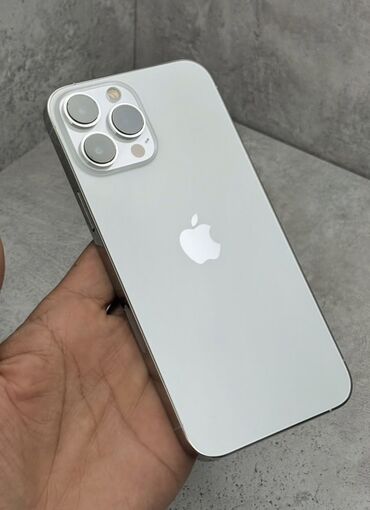 купить вип номер телефона: IPhone 13 Pro, Колдонулган, 256 ГБ, Күмүш, Коргоочу айнек, Каптама, 81 %