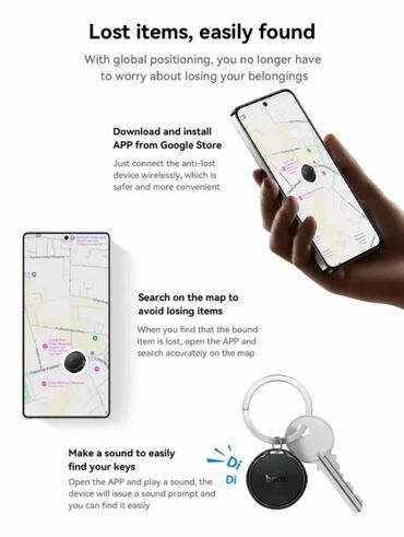 GPS трекеры: Смарт-трекер Hoco. E96A O Tag предназначен для поиска предметов и — 6