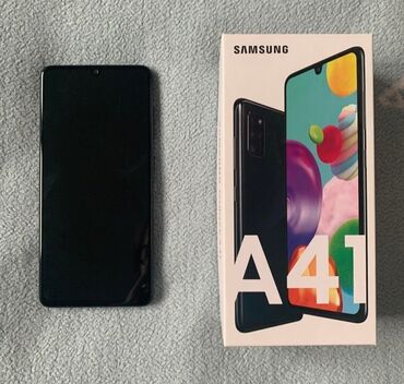 samsung teze: Samsung Galaxy A41, 64 GB, rəng - Qara, Sənədlərlə