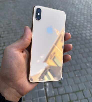 Apple iPhone: IPhone Xs Max, 256 GB, Qızılı, Zəmanət, Face ID