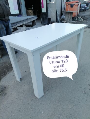 qabag stol: Mətbəx masası, Yeni, Açılmayan, Laminat, Kvadrat masa
