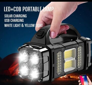 Digər alətlər: Günəş panelli LED+COB daşıma fənəri Ölçülər: - Uzunluq: 15.8 sm (6.22 — 4