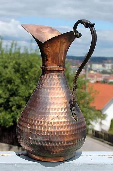 Stare vaze i dekor: Velike Stare BAKARNE vaze 26 i 25 cm!. Velike stare, autentične — 12
