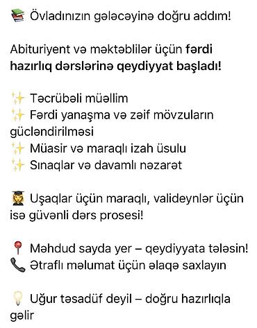 müəllim tələb olunur: Müəllim tələb olunur — 1