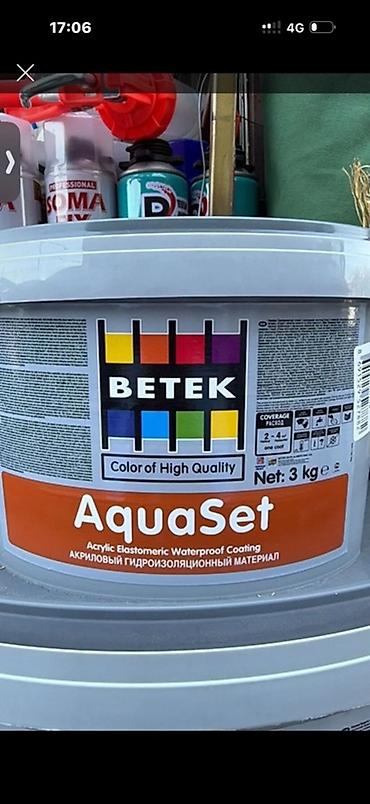 BETEK AquaSet — акриловое эластомерное гидроизоляционное покрытие