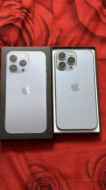 Apple iPhone: IPhone 13 Pro, Б/у, 256 ГБ, Sierra Blue, Чехол, Коробка, 85 %