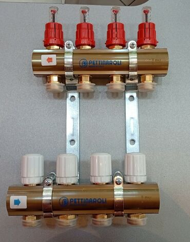 экономичный обогреватель для дома: Pettinaroli kollektoru – İtaliya istehsalı, çoxxətli döşəmə isitmə və