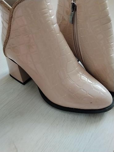foot patch: Женские ботильоны - Цвет: нюд/бежевый - Материал верха: лаковая — 5