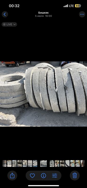 Железобетонные (ЖБИ) кольца для септика: Септик орнотуу ЖБИ КОЛЬЦА ЖБИ кольца под 🔑 Бишкек Колодцы, ЖБИ — 26