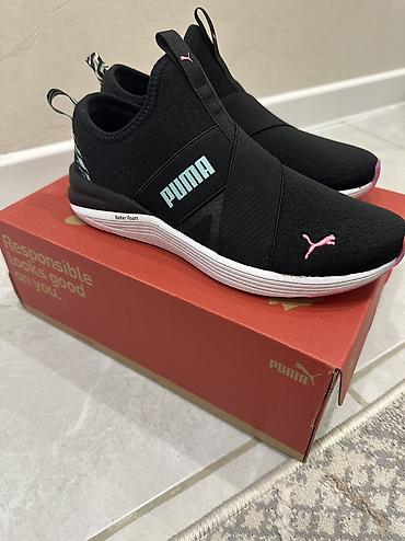 слипоны: Кроссовки, 38, Puma, Новый, цвет - Черный, Бесплатная доставка — 2