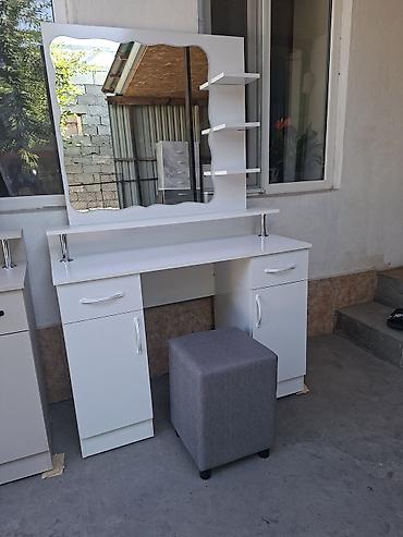 study table: Туалетный столик, Новый, С зеркалом, цвет - Белый, ЛДСП — 7