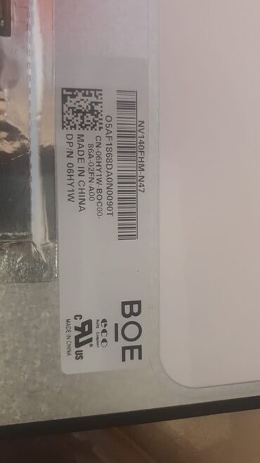 Digər ehtiyat hissələri: Dell 7480 plata xarabdi.14 luk ekran.butun detallari satilir 70 azn