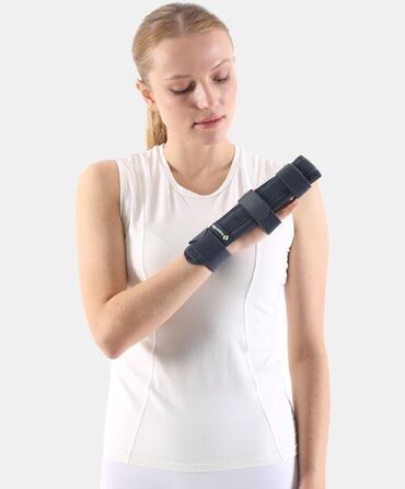 Ортезы: Шины на кисти руки, шина на запястье. Шина для большого пальца руки — 10