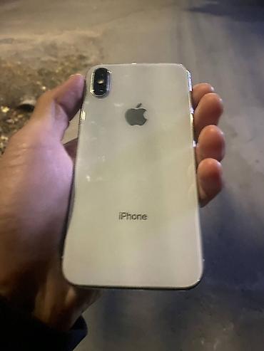 ıphone x: IPhone X, Б/у, 64 ГБ, Серебристый, Чехол, 100 % — 2