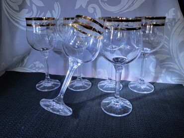 Čaše: Case kristal za vino Bohemija,rucni rad 60te.god. Case kristal,rucna na lalafo.rs — 3 Čaše: Case kristal za vino Bohemija,rucni rad 60te.god. Case kristal,rucna — 3