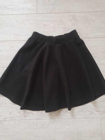 trikotažne suknje: Mini, 140-146, color - Black