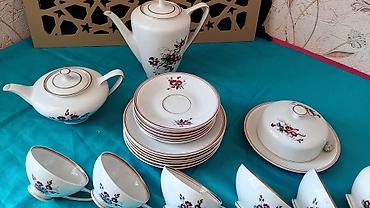 sous: Çay dəsti, rəng - Ağ, Farfor, 8 nəfərlik — 4