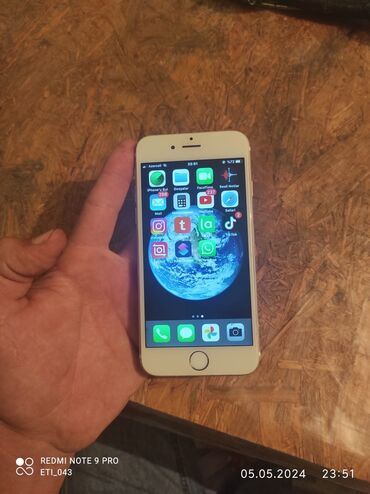 Apple iPhone: IPhone 6s, 32 GB, Gümüşü, Barmaq izi
