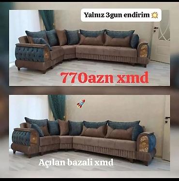 rahat mebel: Yeni, Künc divan, Qonaq otağı üçün, Açılan — 1