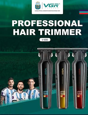 tostur: Trimmer VGR 930 - 7000RPM / 2000MAH -360 Dəqiqə / Cord/Cordless / TYPC — 7