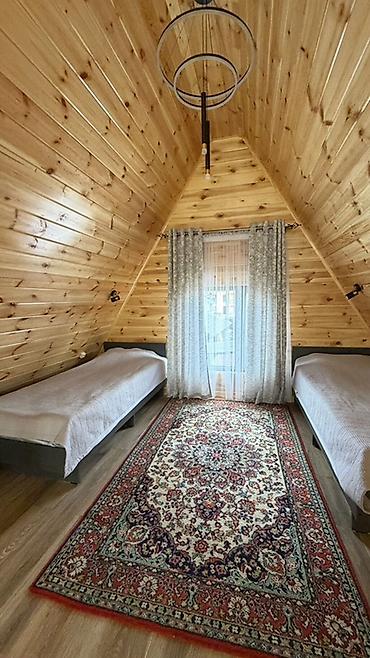село лесное: Иссык-Куль Аренда уютного деревянного домика с мансардой и современной — 6