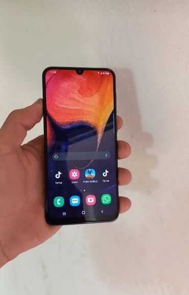 dubai telefon qiymetleri: Samsung Galaxy A50, 128 GB, rəng - Göy, Face ID