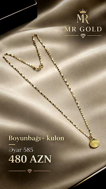 Zərgərlik əşyaları: Dəstə daxildir: Sırğa, Sarı qızıl, 585 Əyar — 4