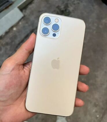 iphone şəki: IPhone 12 Pro Max, 128 GB, Qızılı, Face ID