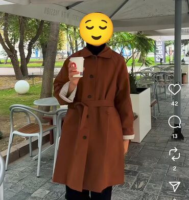 вечерние платья в стразах: Плащ, Тренчкот, 5XL (EU 50)
