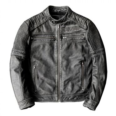 куртки кожаные: Куртка цвет - Черный