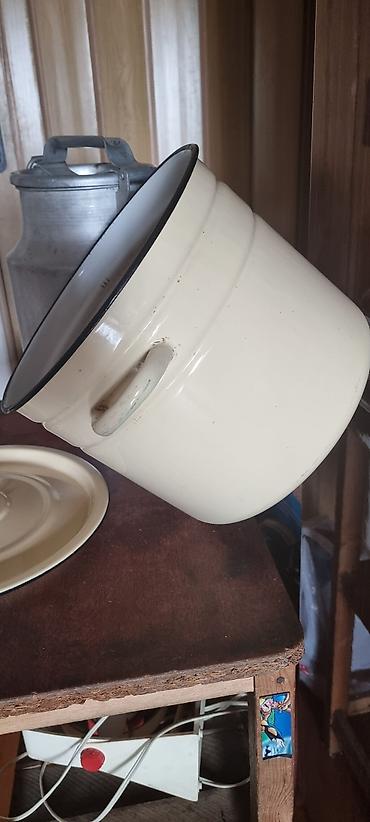 Кастрюли: Кухонная утварь Советская качественная Кастрюля эмалированная 13 — 2