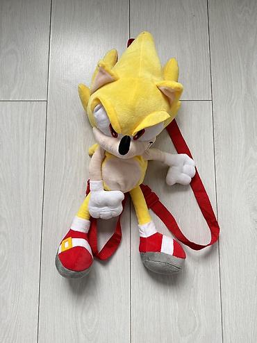 Рюкзак-игрушка Super Sonic Мягкий плюшевый рюкзак, регулируемые at lalafo.kg Рюкзак-игрушка Super Sonic Мягкий плюшевый рюкзак, регулируемые