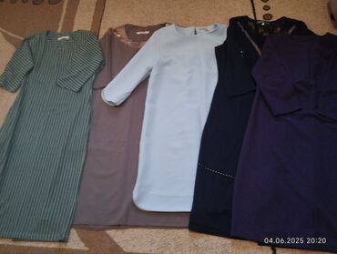 платье женский: Повседневное платье, Made in KG, Осень-весна, Длинная модель